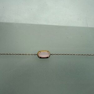 Kendra Scott Gold Bracelet with Pink Stone